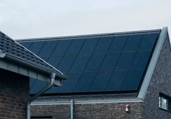 Solar panels roof